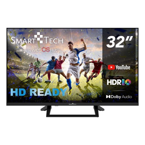 Smart-Tech 32HW01V1 TV 81,3 cm (32") HD Smart TV Wi-Fi Nero 180 cd/m²