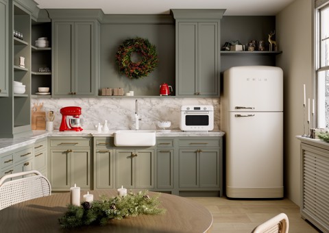Smeg 50's Style FAB50RCR5 Panna Made in Italy