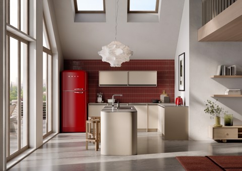 Smeg 50's Style FAB50RRD5 Rosso Made in Italy