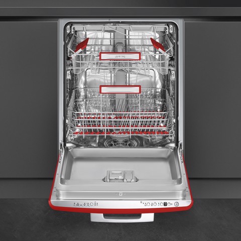 Smeg 50's Style Lavastoviglie STFABRD3 Rosso Made in Italy
