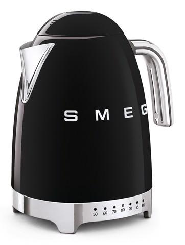 Smeg Bollitore A Temperatura Variabile 50's Style – Nero LUCIDO – KLF04BLEU