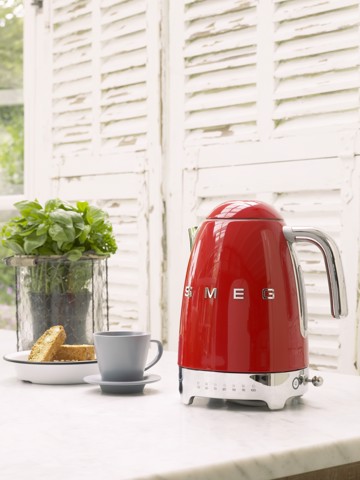 Smeg Bollitore A Temperatura Variabile 50's Style – Rosso LUCIDO – KLF04RDEU