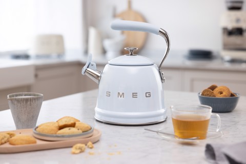 Smeg Bollitore con fischio 50's Style - Azzurro LUCIDO - WKF01PB