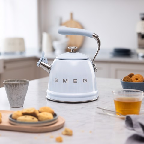 Smeg Bollitore con fischio 50's Style - Azzurro LUCIDO - WKF01PB