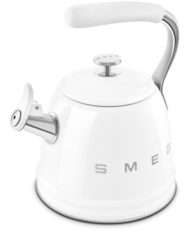 Smeg Bollitore con fischio 50's Style - Bianco LUCIDO - WKF01WH