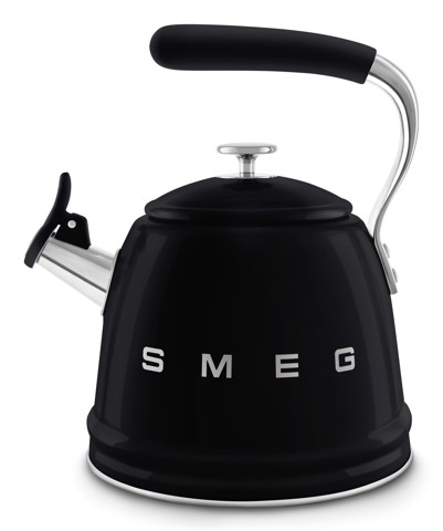 Smeg Bollitore con fischio 50's Style - Nero LUCIDO - WKF01BL