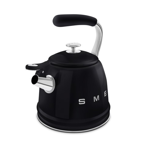 Smeg Bollitore con fischio 50's Style - Nero LUCIDO - WKF01BL