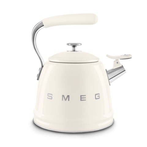 Smeg Bollitore con fischio 50's Style - Panna LUCIDO - WKF01CR
