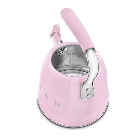 Smeg Bollitore con fischio 50's Style - Rosa LUCIDO - WKF01PK