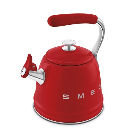 Smeg Bollitore con fischio 50's Style - Rosso LUCIDO - WKF01RD