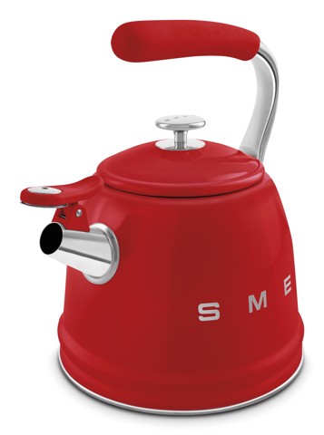 Smeg Bollitore con fischio 50's Style - Rosso LUCIDO - WKF01RD
