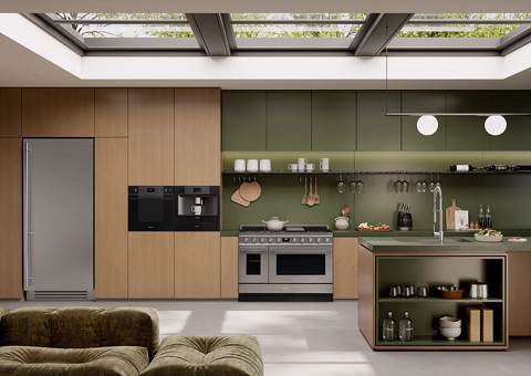 Smeg Ceppo con coltelli 50's Style - Nero LUCIDO - KBSF02BL