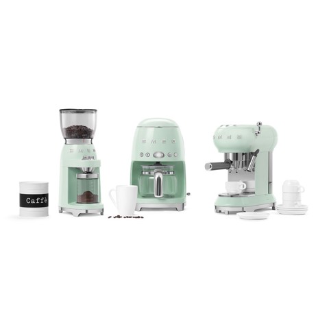 Smeg CGF11PGEU macina caffé 150 W Verde, Trasparente