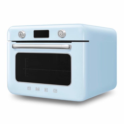 Smeg COF01PBEU forno a vapore Piccolo Blu, Acciaio inox Pulsanti, Manopola