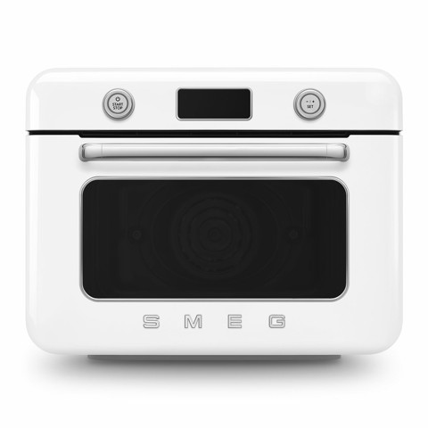 Smeg COF01WHEU forno a vapore Piccolo Acciaio inox, Bianco Pulsanti, Manopola