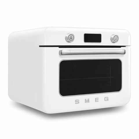 Smeg COF01WHEU forno a vapore Piccolo Acciaio inox, Bianco Pulsanti, Manopola