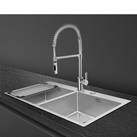 Smeg COL19 cestino e vassoio per lavello Colapasta per lavello Acciaio inossidabile