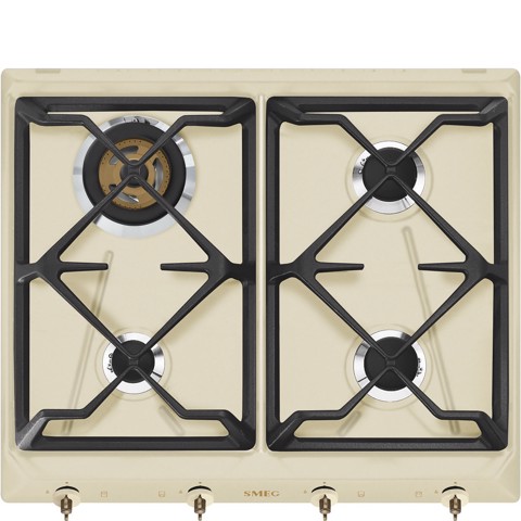 Smeg Coloniale Piano di cottura SRV864POGH Panna Made in Italy