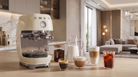 Smeg ECF03BLEU macchina per caffè Automatica/Manuale Macchina per espresso 1,4 L