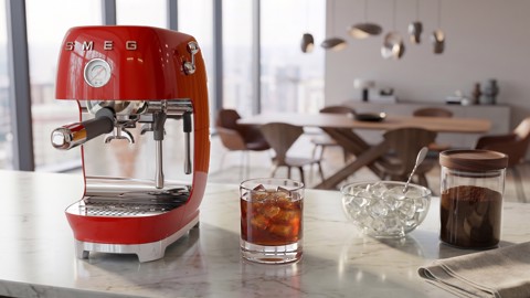 Smeg ECF03PGEU macchina per caffè Automatica/Manuale Macchina per espresso 1,4 L