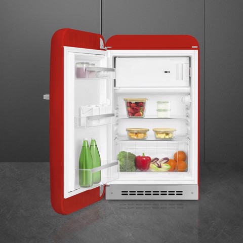 Smeg FAB10LRD6 monoporta Libera installazione 122 L Rosso Made in Italy