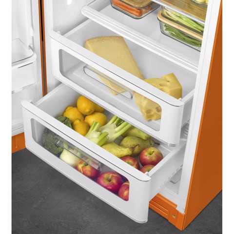 Smeg FAB28LOR6 monoporta Libera installazione 270 L Arancione Made in Italy