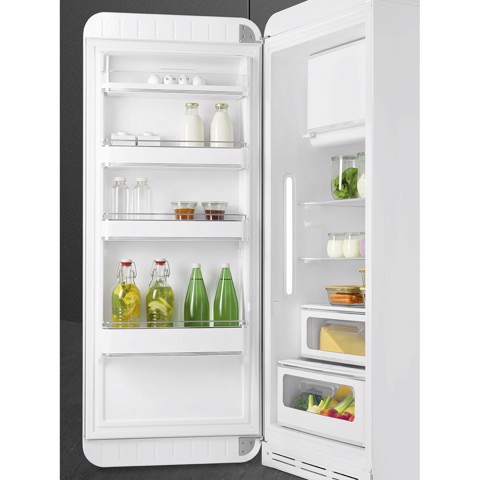 Smeg FAB28LWH6 monoporta Libera installazione 270 L Bianco Made in Italy