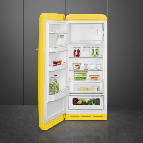 Smeg FAB28LYW6 monoporta Libera installazione 270 L Giallo Made in Italy
