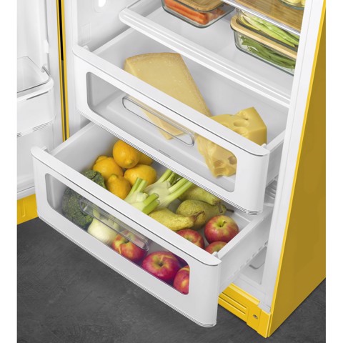 Smeg FAB28LYW6 monoporta Libera installazione 270 L Giallo Made in Italy
