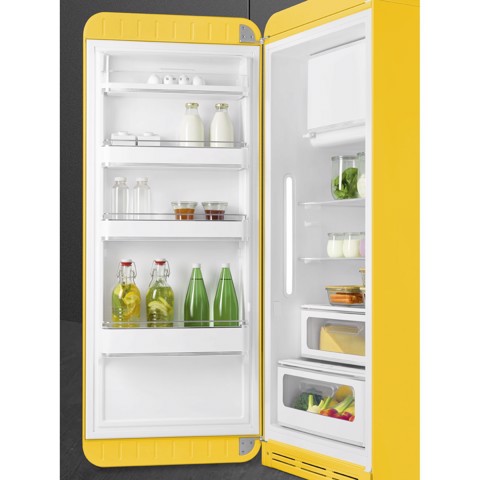 Smeg FAB28LYW6 monoporta Libera installazione 270 L Giallo Made in Italy