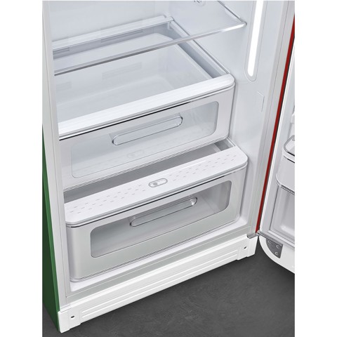 Smeg FAB28RDIT6 frigorifero Libera installazione D Verde, Bianco, Rosso