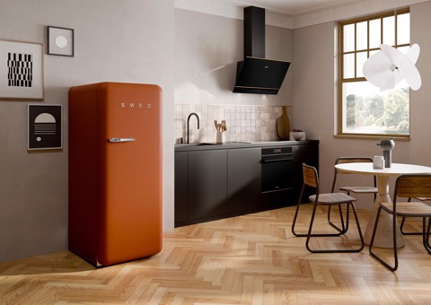 Smeg FAB28RDRU6 frigorifero Libera installazione 244 L D Marrone