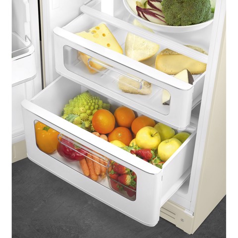 Smeg FAB30LCR6 frigorifero con congelatore Libera installazione 294 L Crema Made in Italy