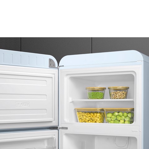 Smeg FAB30LPB6 frigorifero con congelatore Libera installazione 294 L Blu Made in Italy