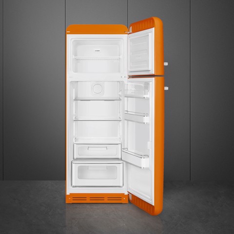 Smeg FAB30ROR6 frigorifero con congelatore Libera installazione 294 L Arancione Made in Italy