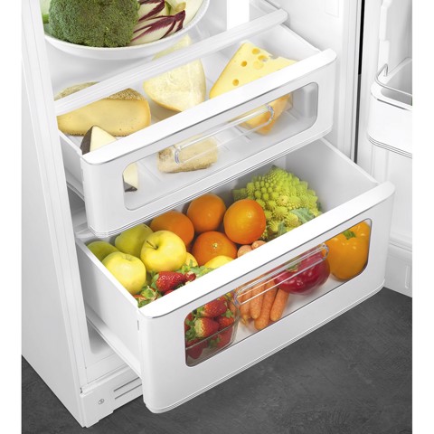 Smeg FAB30RWH6 frigorifero con congelatore Libera installazione 294 L Bianco Made in Italy