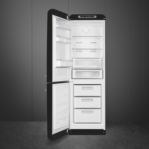Smeg FAB32LBL6 frigorifero con congelatore Libera installazione 331 L Nero Made in Italy