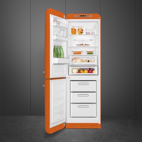Smeg FAB32LOR6 frigorifero con congelatore Libera installazione 331 L Arancione Made in Italy