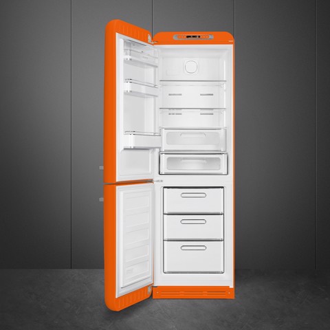 Smeg FAB32LOR6 frigorifero con congelatore Libera installazione 331 L Arancione Made in Italy