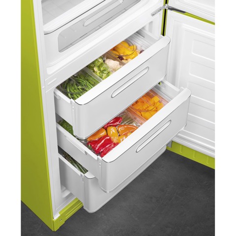 Smeg FAB32RLI6 frigorifero con congelatore Libera installazione 234 L D Lime
