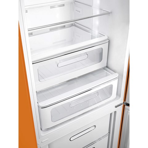 Smeg FAB32ROR6 frigorifero con congelatore Libera installazione 331 L Arancione Made in Italy