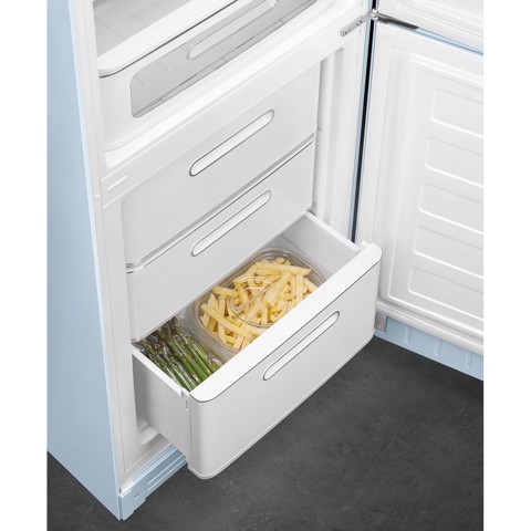 Smeg FAB32RPB6 frigorifero con congelatore Libera installazione 331 L Blu Made in Italy