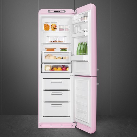 Smeg FAB32RPK6 frigorifero con congelatore Libera installazione 331 L Rosa Made in Italy