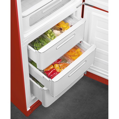Smeg FAB32RRD6 frigorifero con congelatore Libera installazione 234 L D Rosso