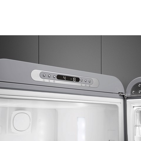 Smeg FAB32RSV6 frigorifero con congelatore Libera installazione 331 L Argento Made in Italy