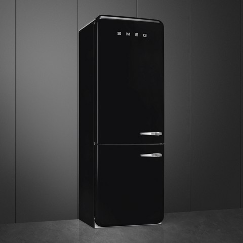 Smeg FAB38LBL6 frigorifero con congelatore Libera installazione 481 L Nero Made in Italy