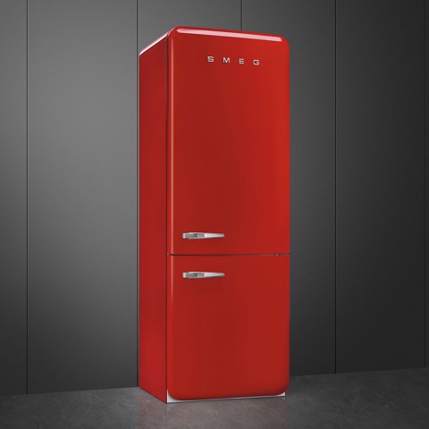 Smeg FAB38RRD6 frigorifero con congelatore Libera installazione 481 L Rosso Made in Italy