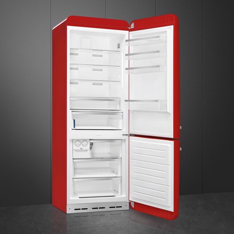 Smeg FAB38RRD6 frigorifero con congelatore Libera installazione 481 L Rosso Made in Italy