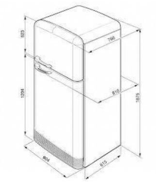 Smeg FAB50RWH Anni '50 Bianco Doppia porta