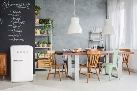 Smeg FAB5RWH6 frigorifero Libera installazione D Bianco